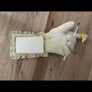 Handmade pad/pencil decor